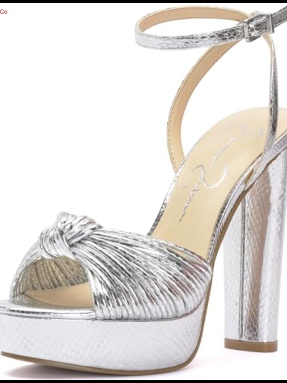 Platform Ankle Strap Sandal Faux Leather Open Toe Block Heel Women Formal